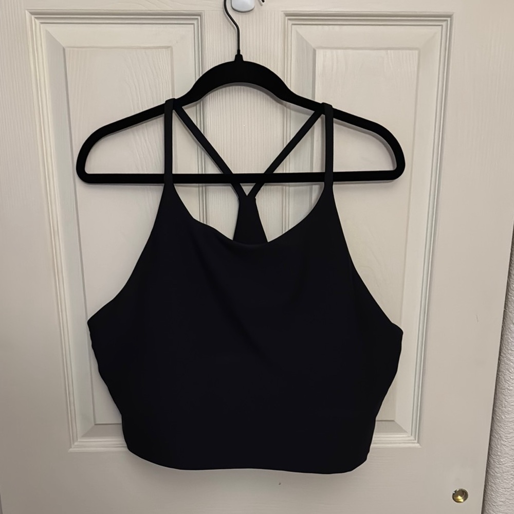 Old Navy Active Black Halter Top